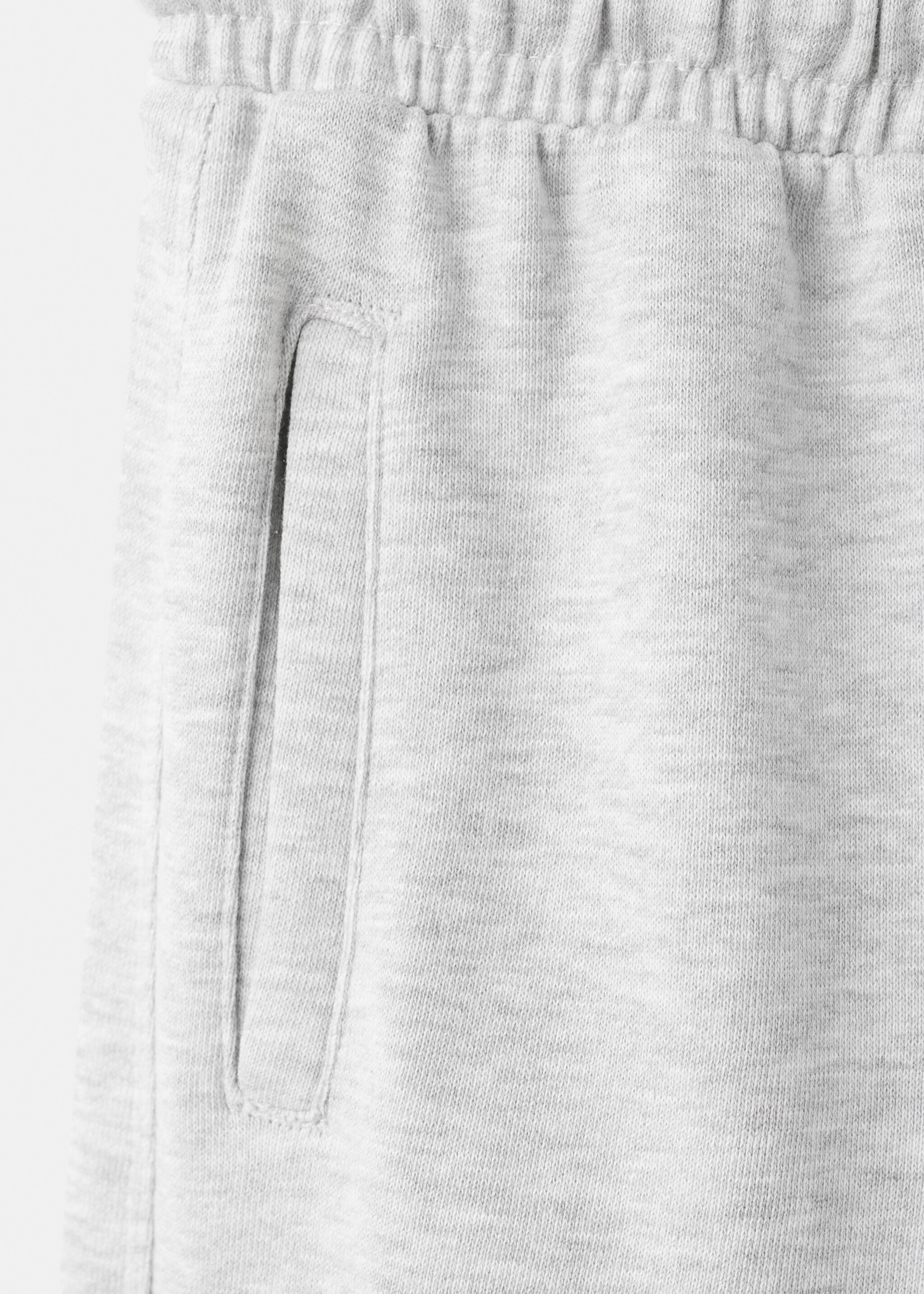 Drawstring jogger trousers - Details of the article 0, Medium Heather Grey. Ref: 27891252-00.