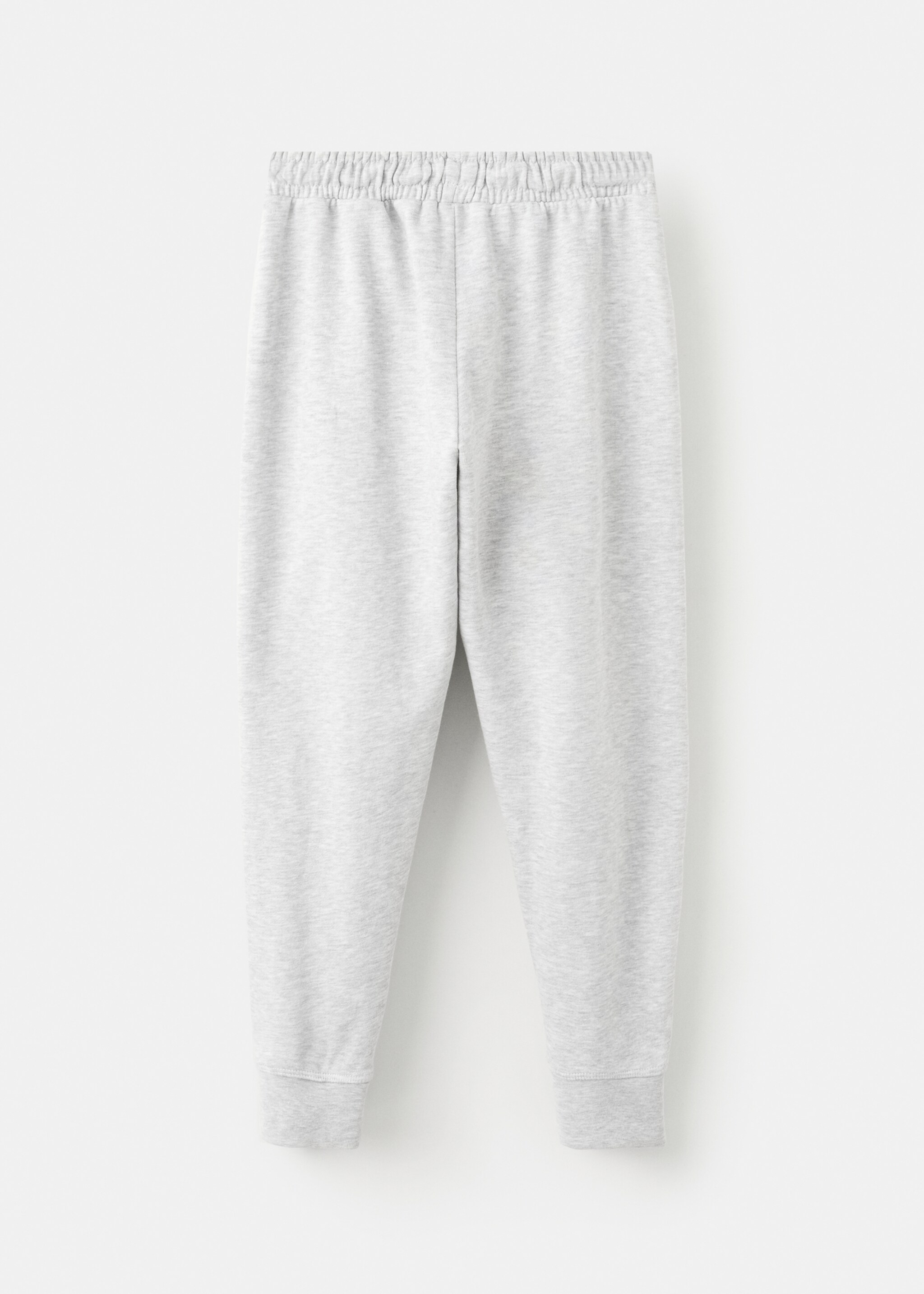 Drawstring jogger trousers - Reverse of the article, Medium Heather Grey. Ref: 27891252-00.