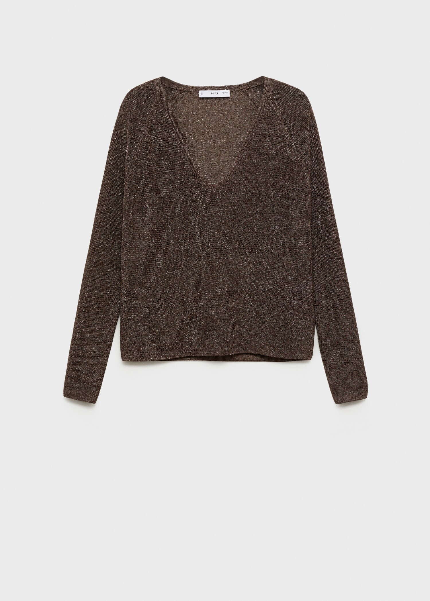 V-neck lurex sweater - Article without model