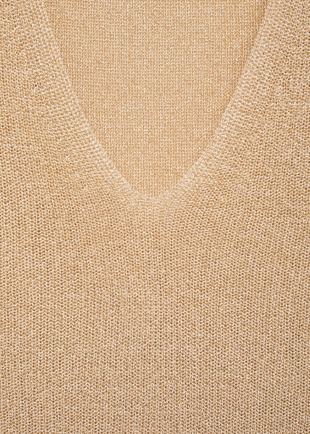 Mango V-neck lurex sweater