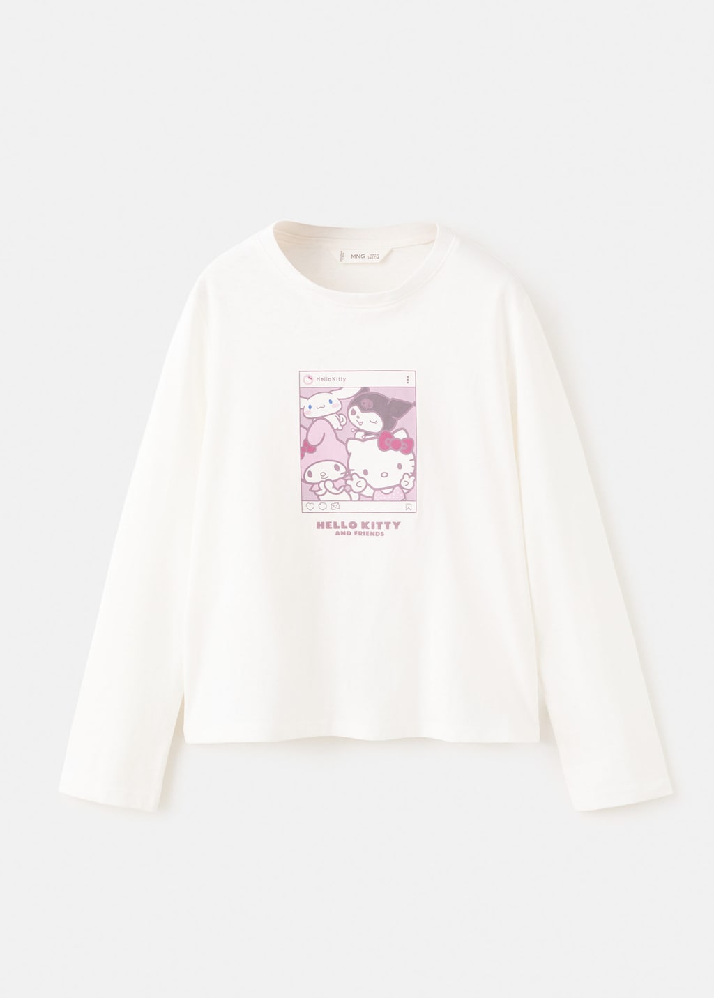 Mango Kids' Hello Kitty T-shirt Off White