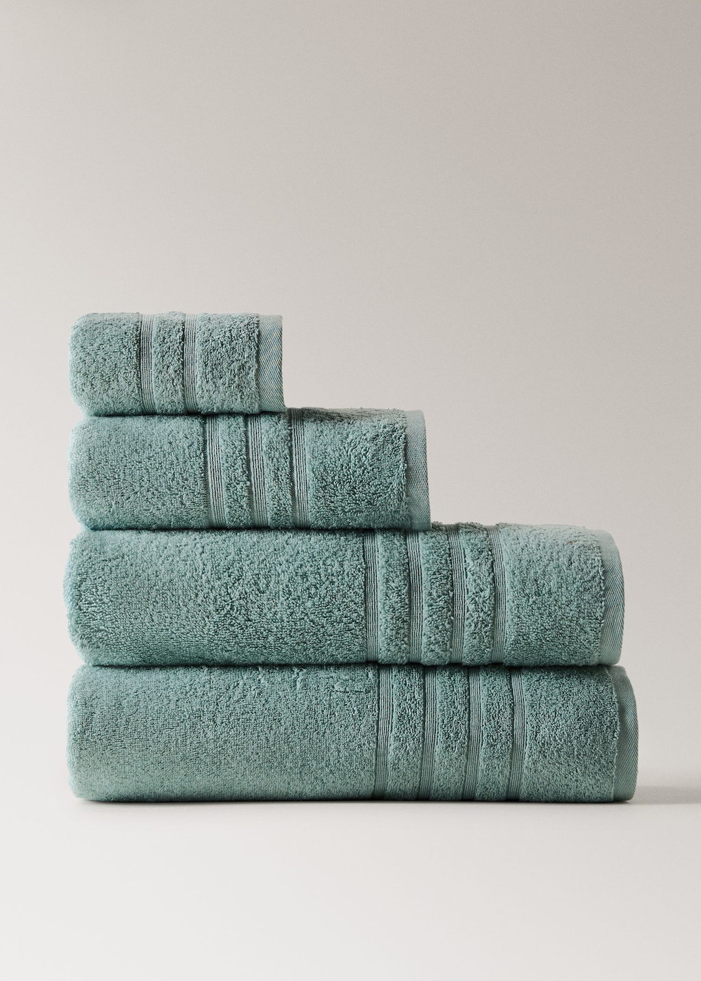 Mango Cotton Bath Towel Aqua Green