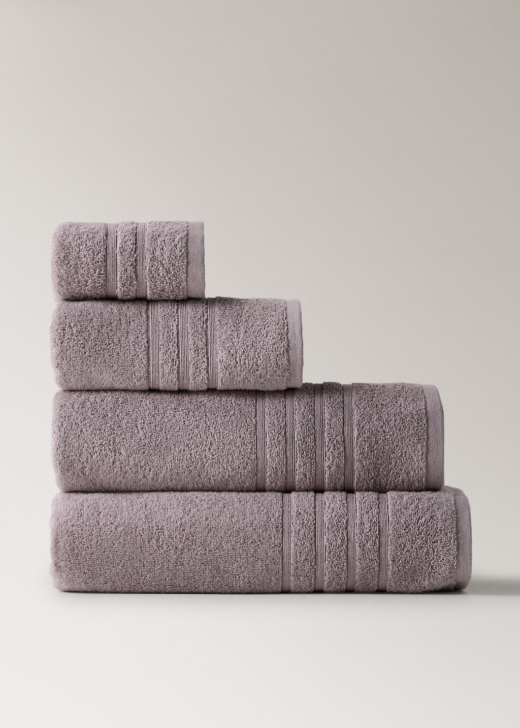 Mango Cotton Bath Towel Lavender In Purple