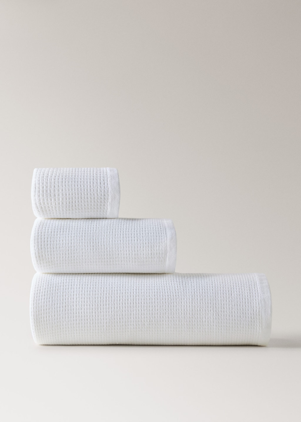 Mango Reversible Cotton Guest Towel Off White