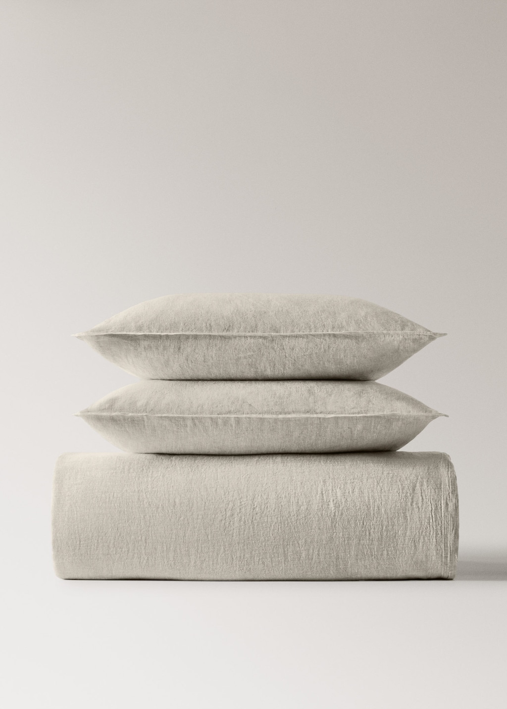 Mango Home Washed Linen Duvet Cover For 180/200 Cm Bed Sand