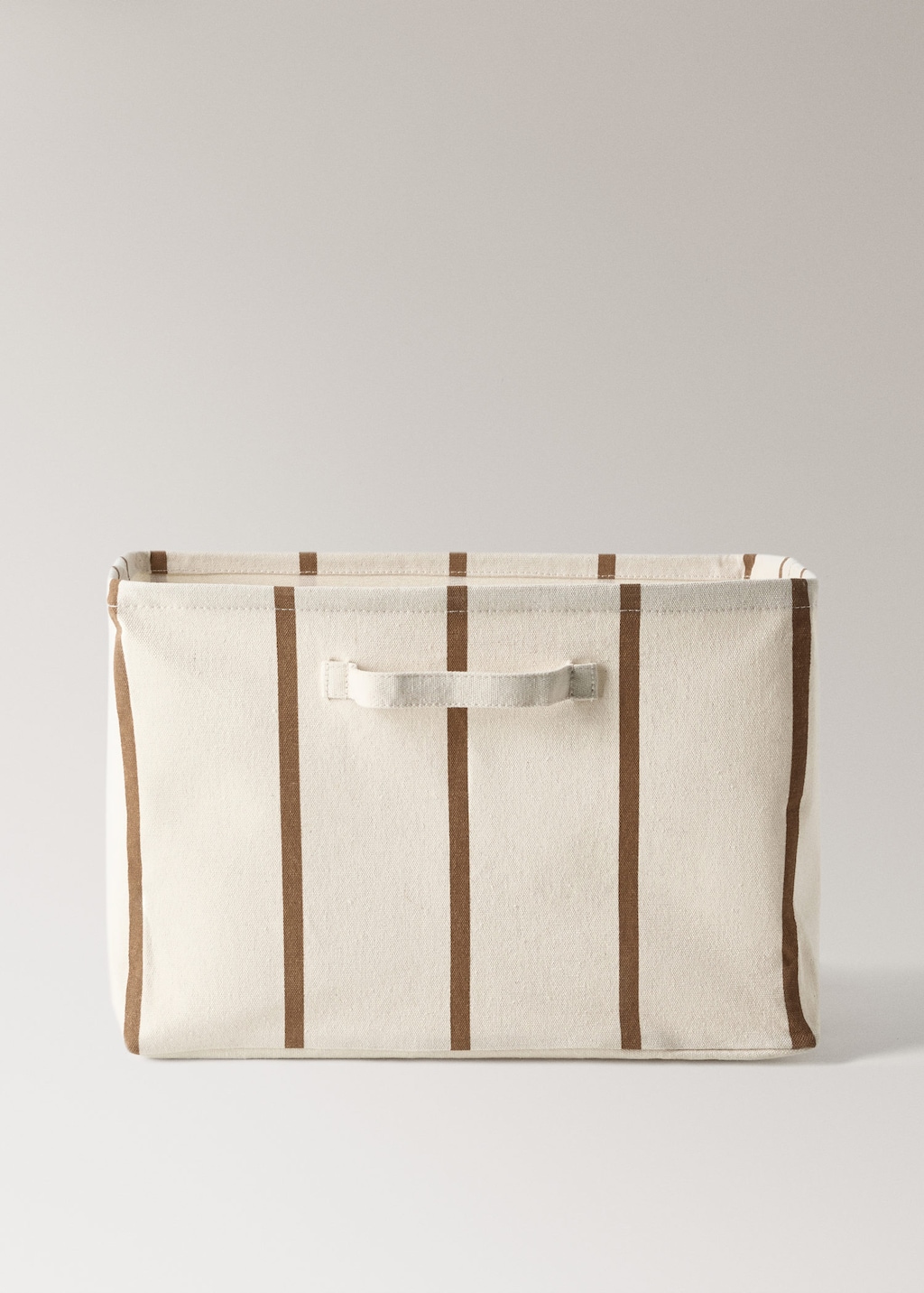 Mango Textile Basket Stripe Design White