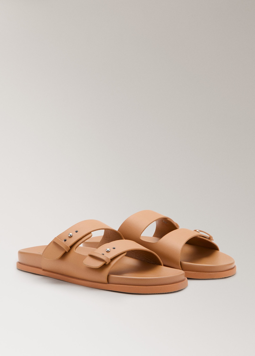 Mango Slippers Gillem Orange In Brown