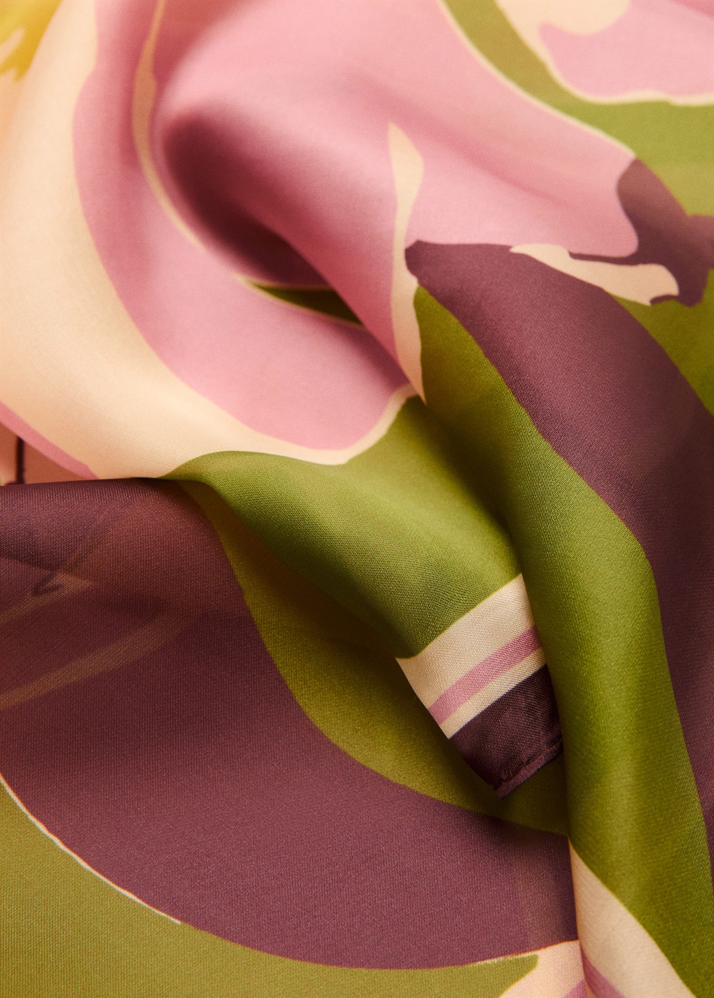 Mango Floral Print Scarf Pink