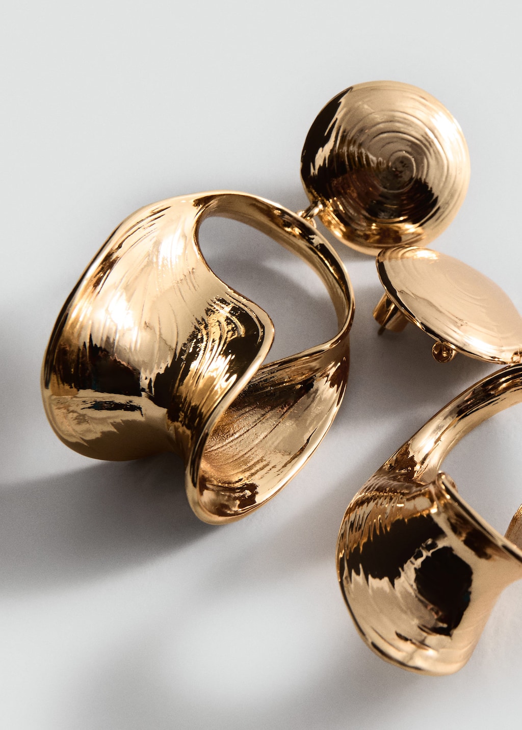 Mango Mixed Pendant Earrings Gold