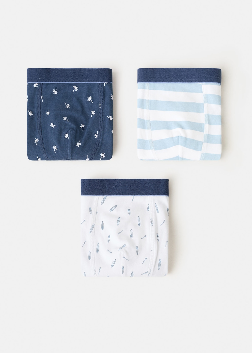 Mango Kids' Briefs Surf Off White In Blue