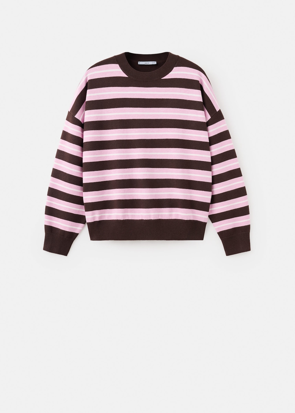 Mango Sweater Lotin Chocolate In Pink