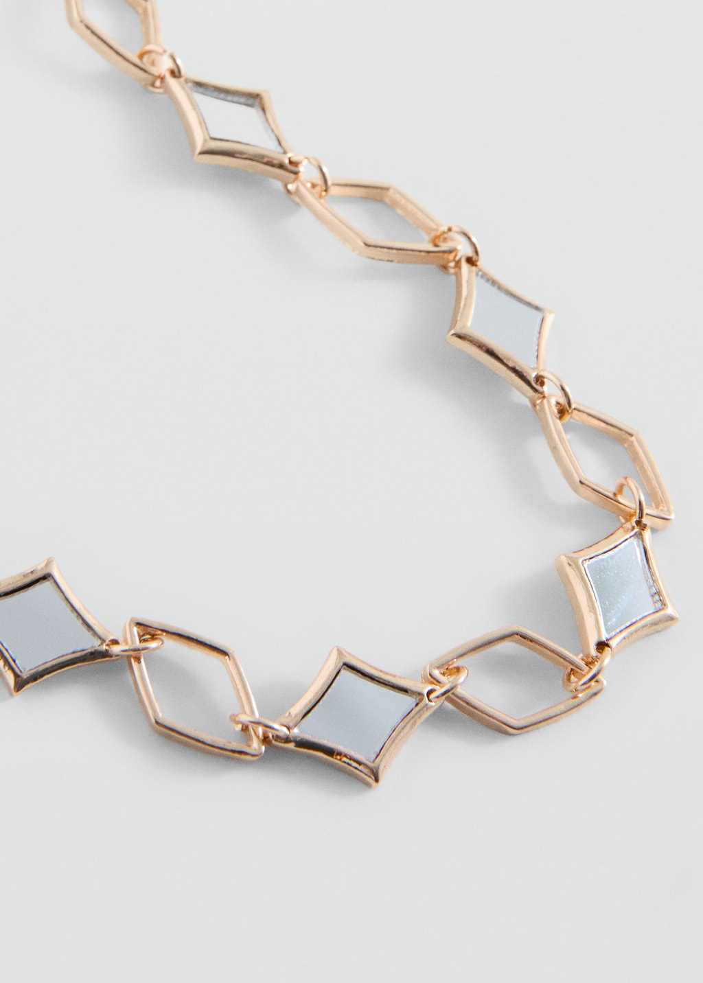 Mango Crystal Effect Necklace Gold