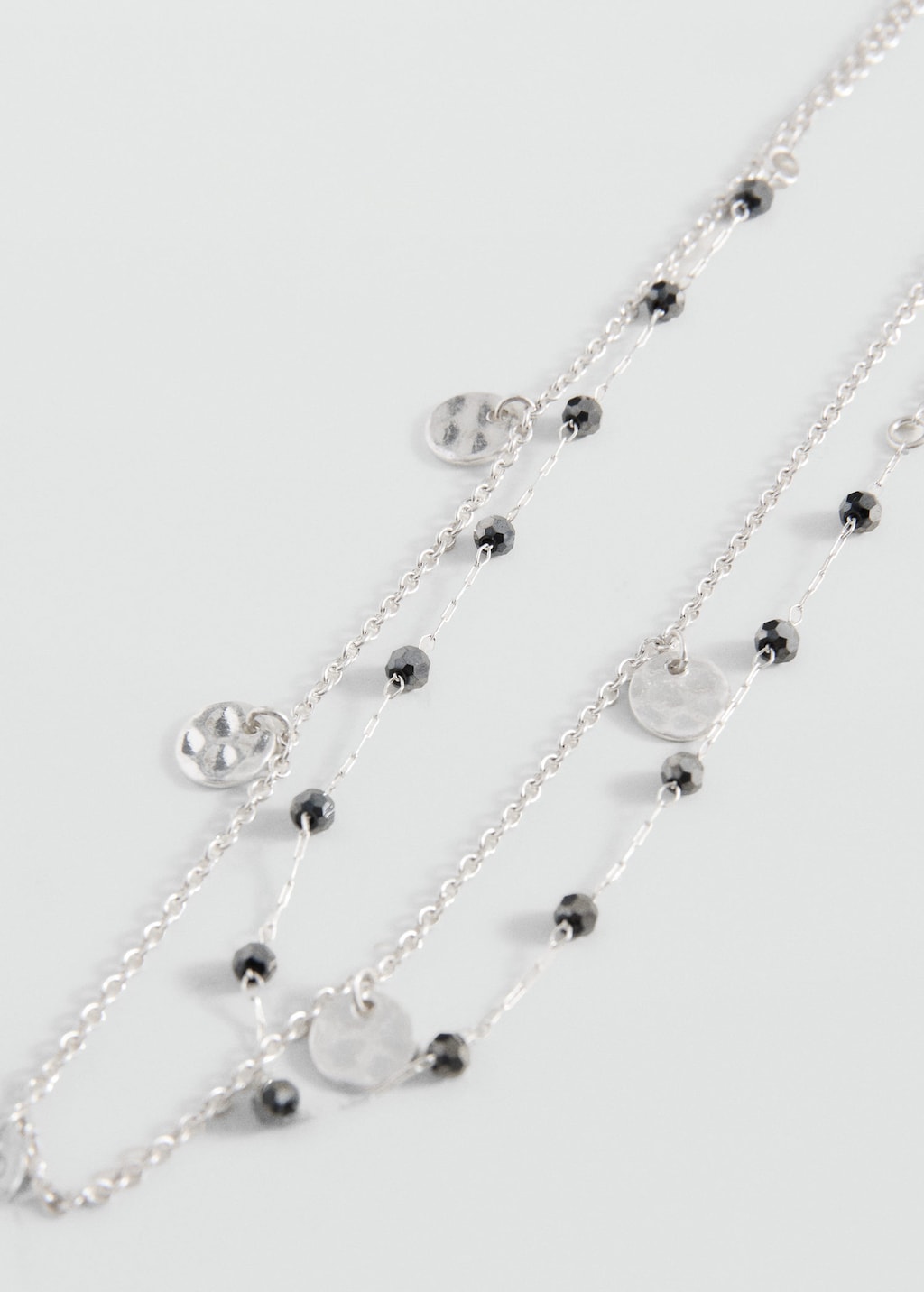 Mango 2 Pack Of Necklaces Silver