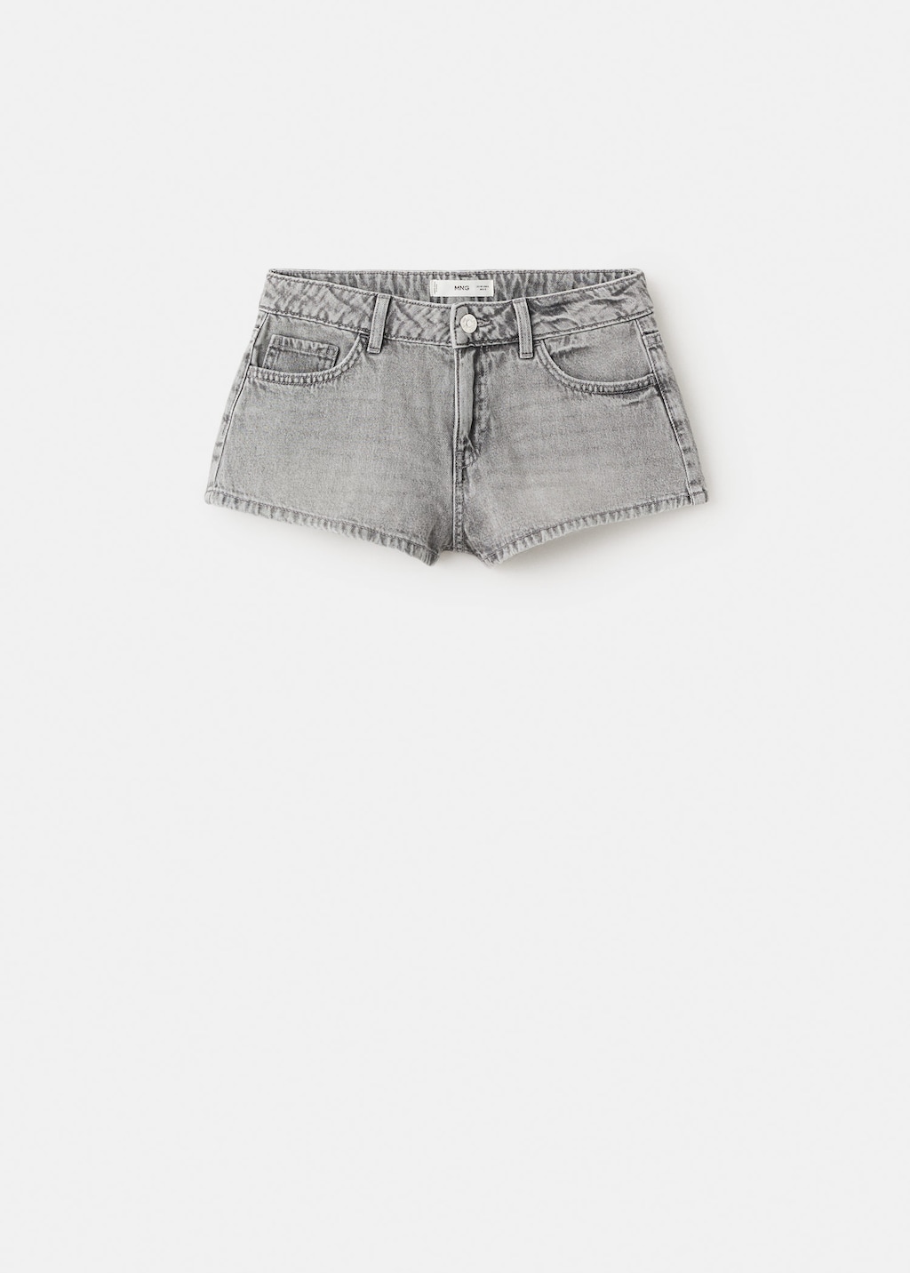Mango Short En Jean Droit Gris Denim - Fille - 42 -  Teen