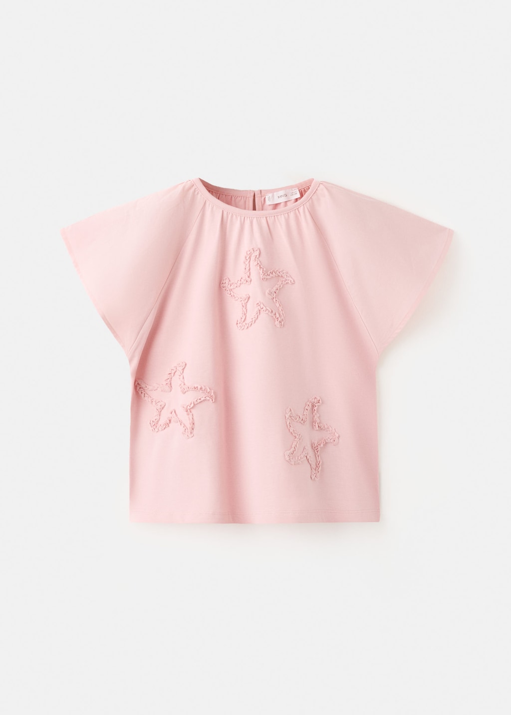 Mango T-shirt Coton Étoiles Rose - Enfants - 13-14 Ans - Kids In Pink