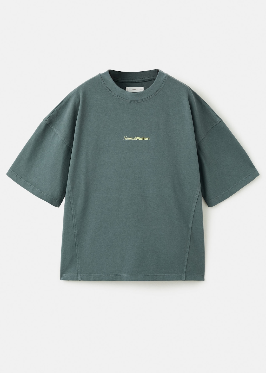 Mango T-shirt Boxy-fit Imprimé Gris Anthracite - Enfants - 13-14 Ans -  Kids