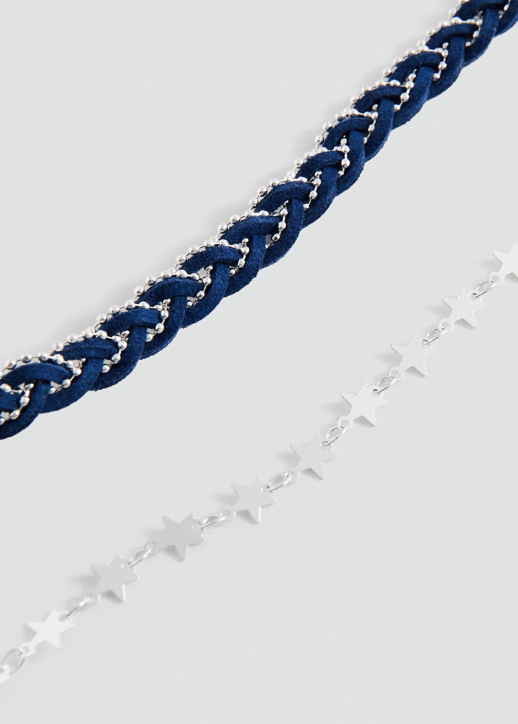 Mango Kids' 2 Pack Of Necklaces Navy In Blue