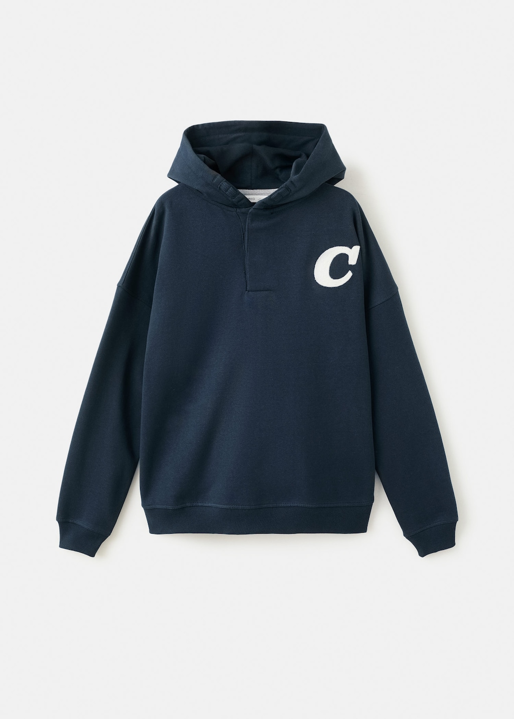 Mango Kids' Printed Hoodie Navy In Blue