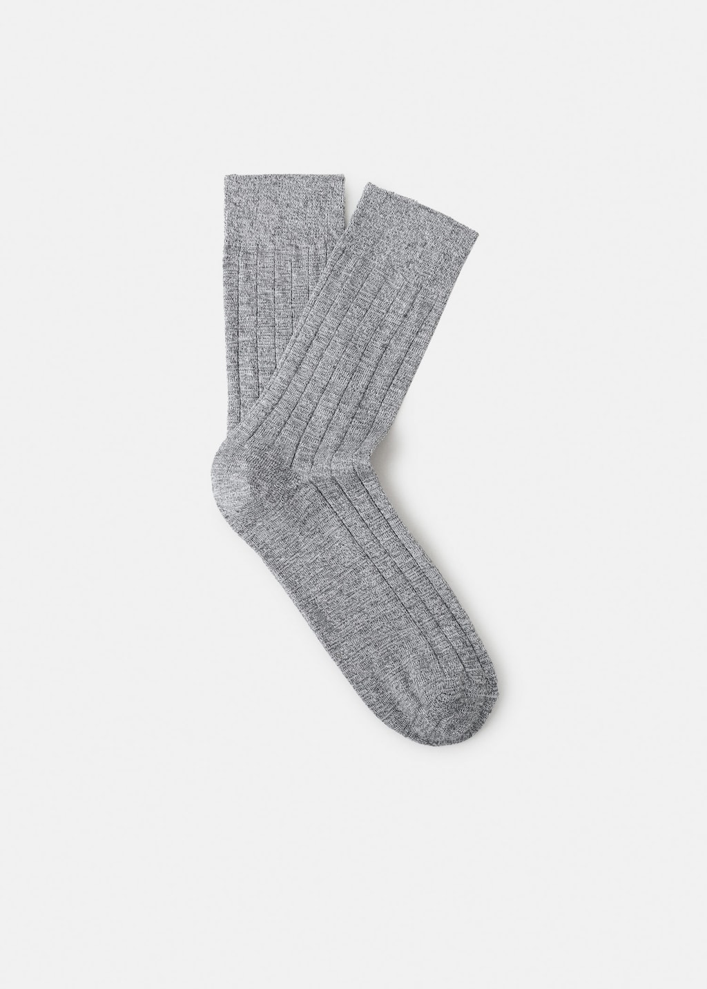 Mango Man Socks Canale Light Heather Grey In Gray
