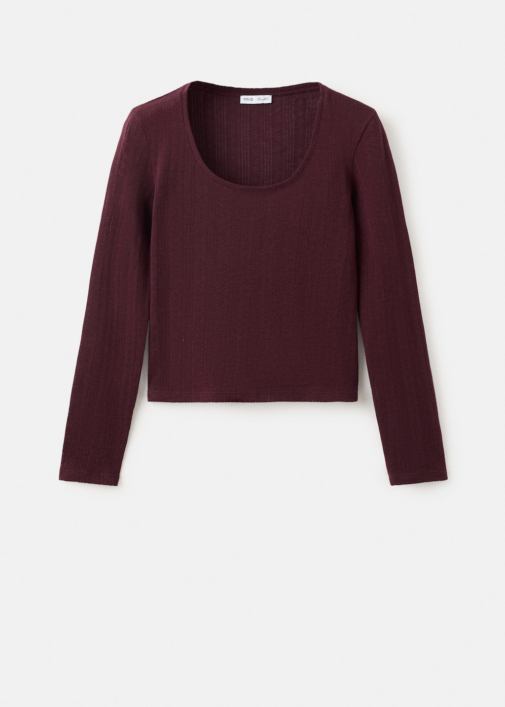 Mango Teen T-shirt Point Burgundy