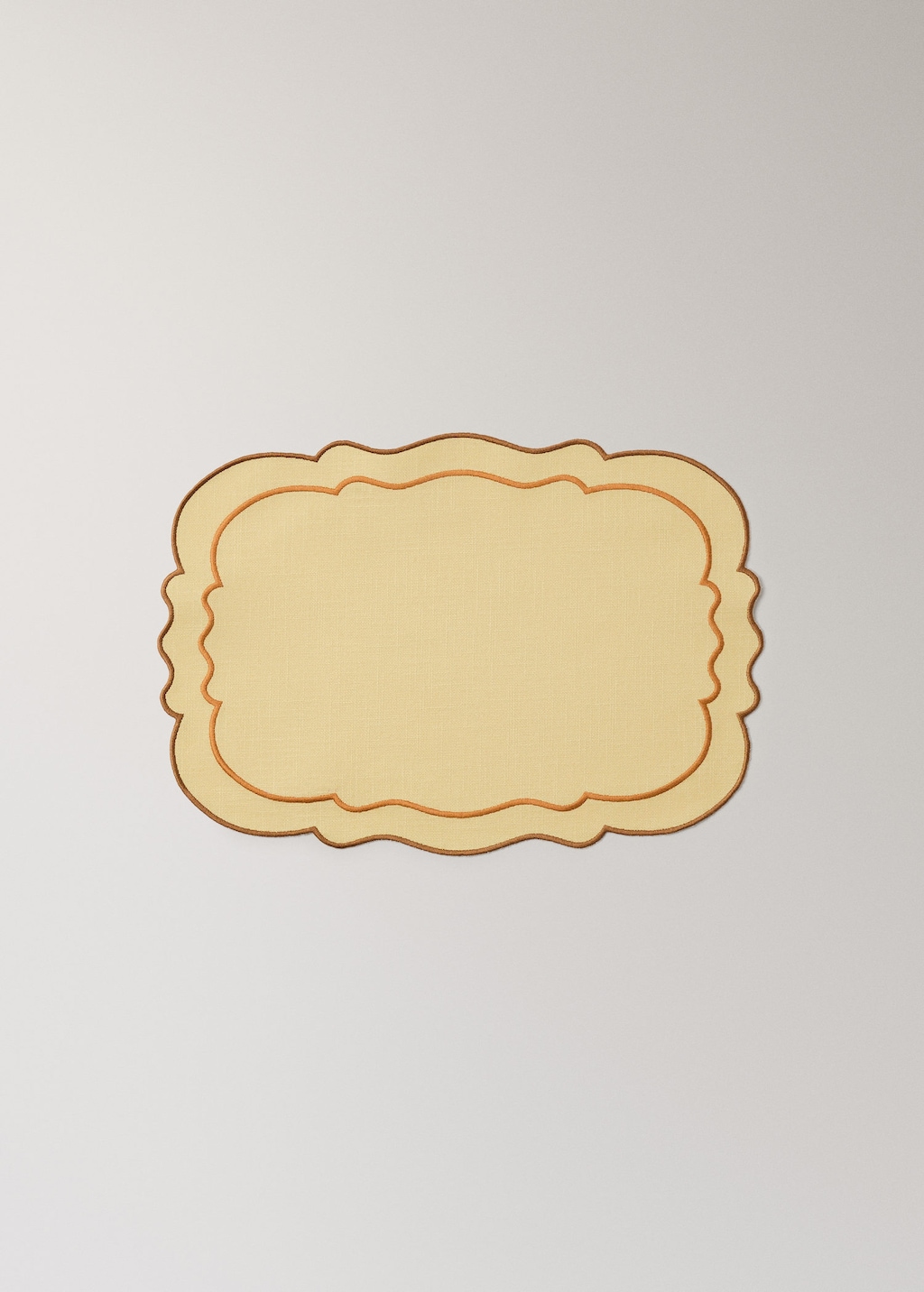 Mango Home Resin Cotton Tablecloth Waves Yellow