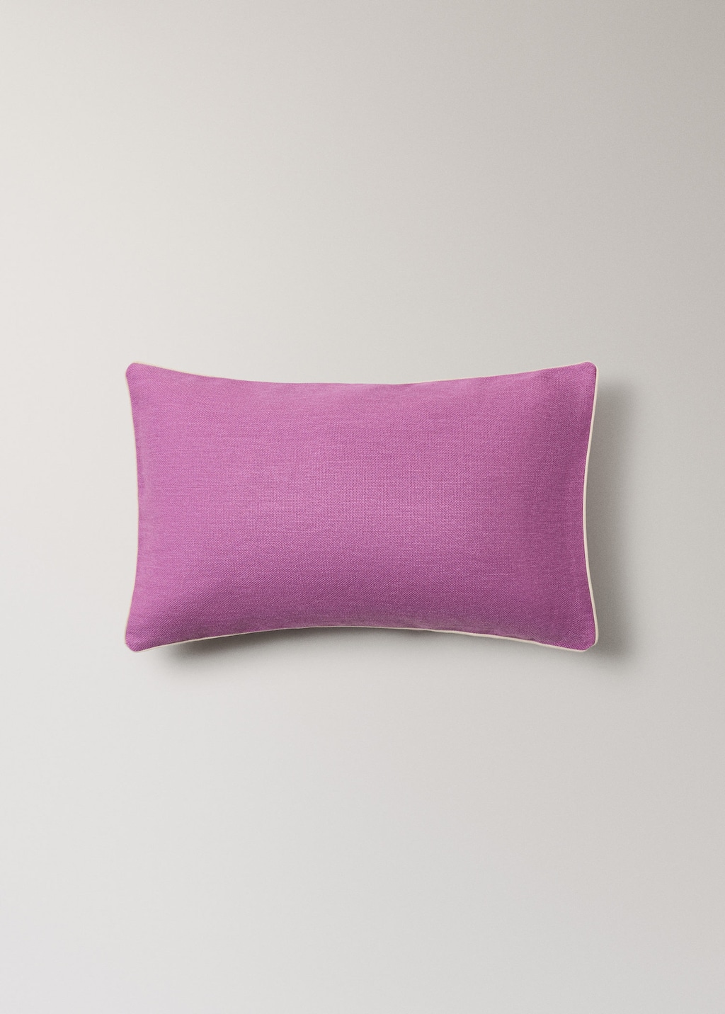 Mango Piping Cushion Cover 30x50cm Medium Pink In Purple