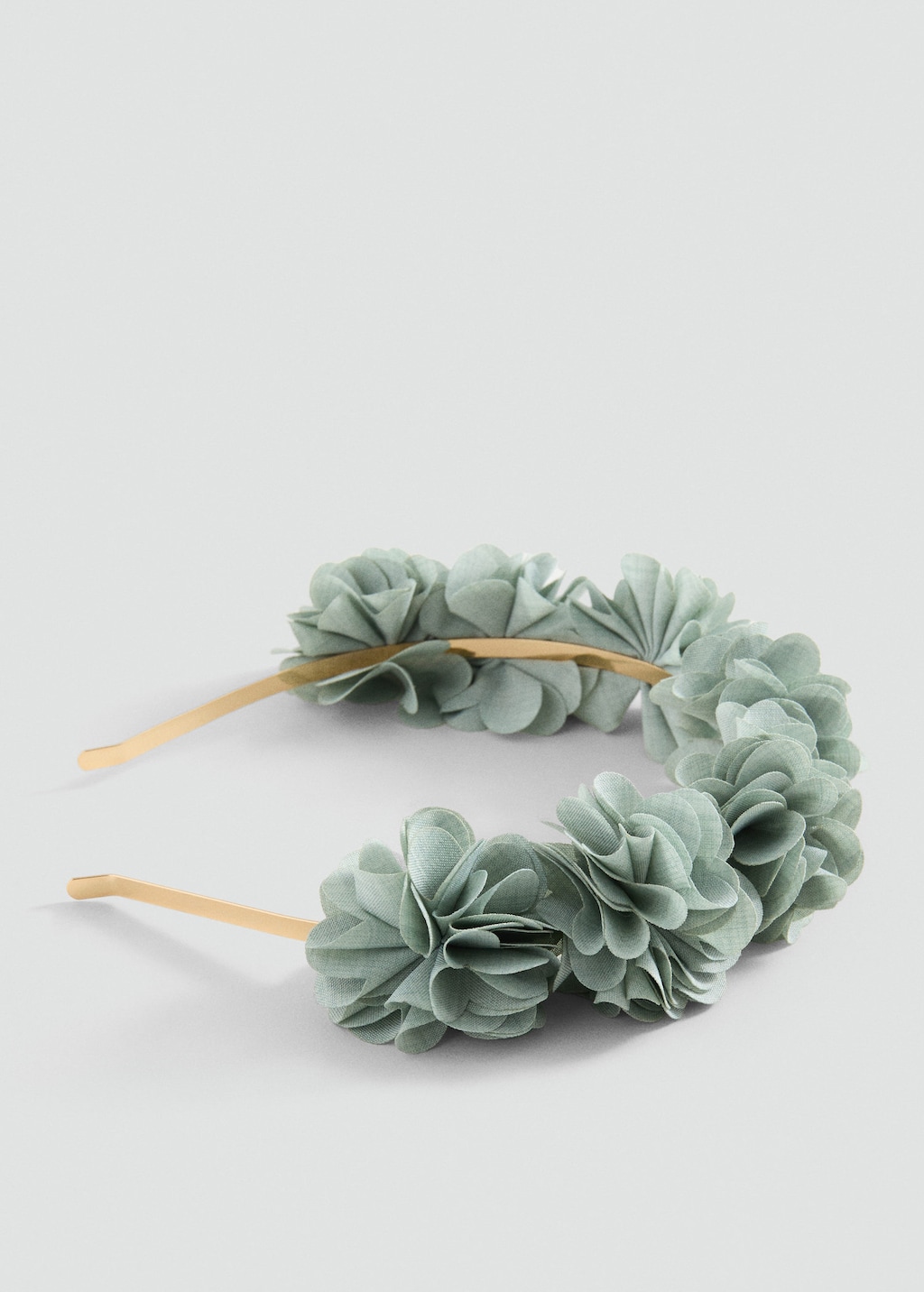 Mango Kids' Flower Hairband Aqua Green