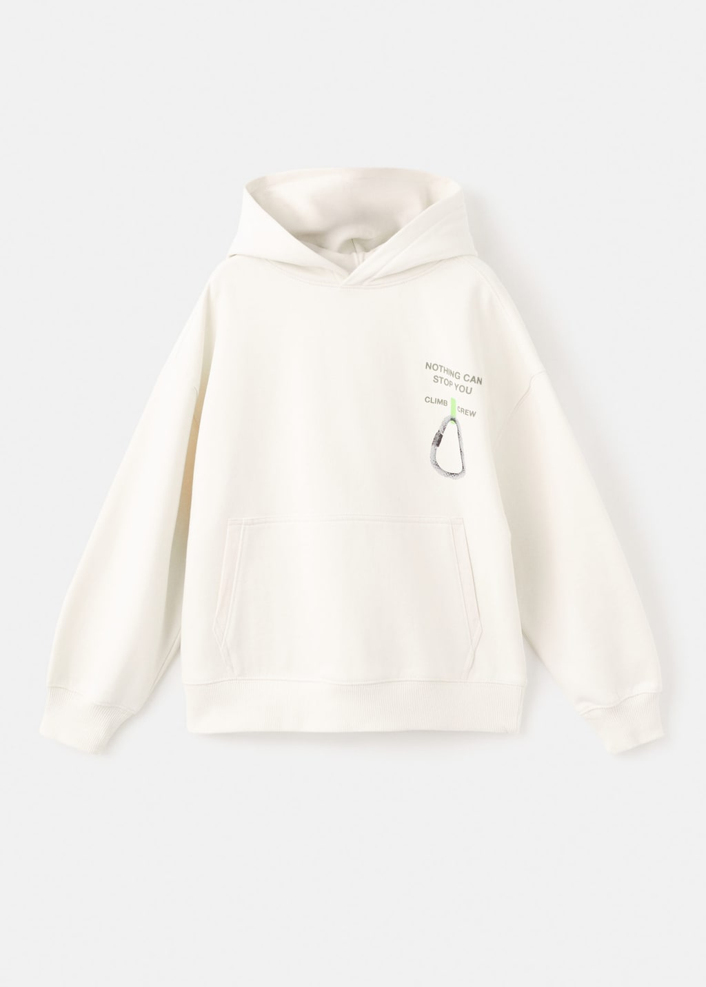 Mango Kids' Printed Cotton Sweatshirt Ecru In Sand