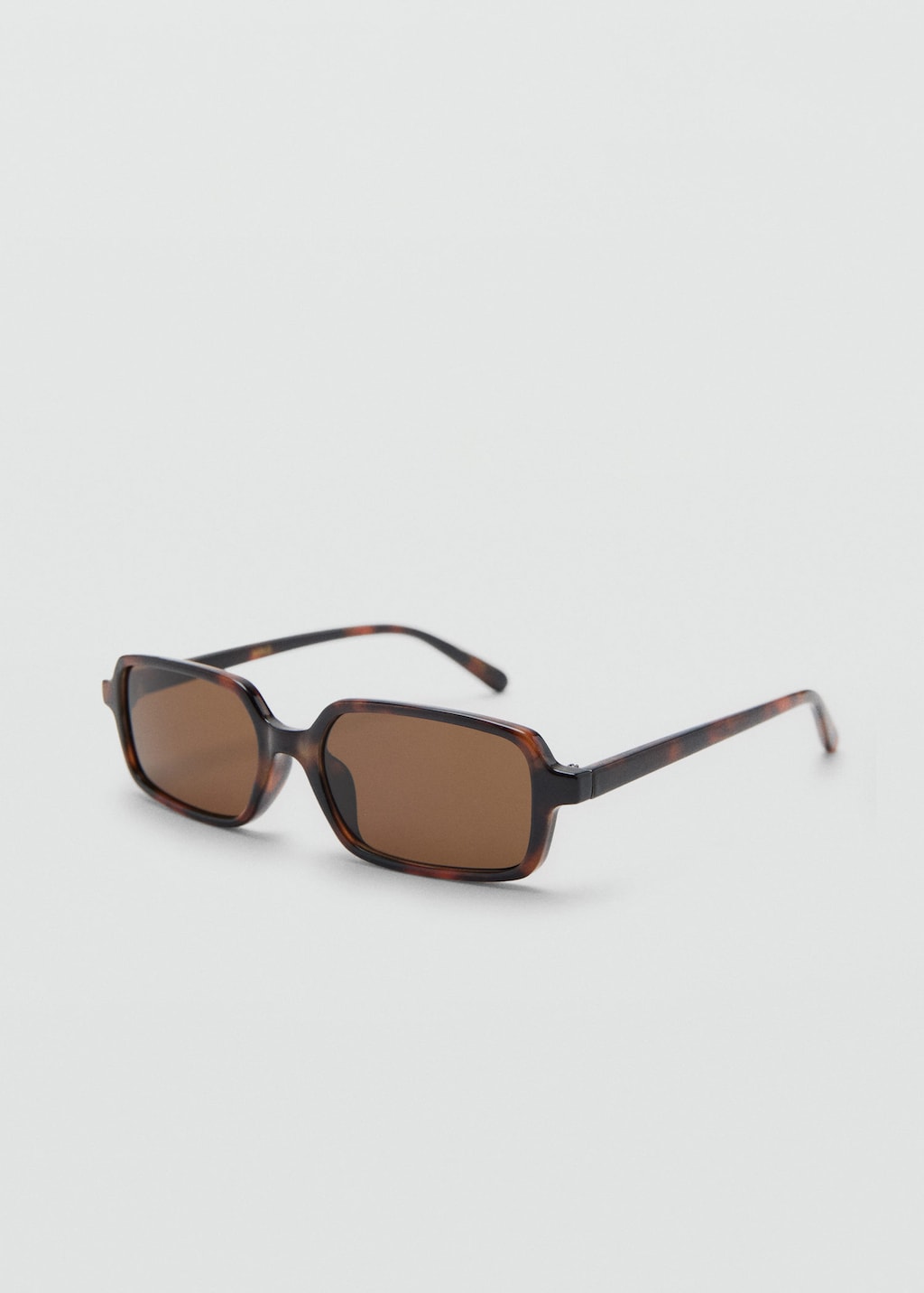 Mango Semi-transparent Frame Sunglasses Chocolate In Brown