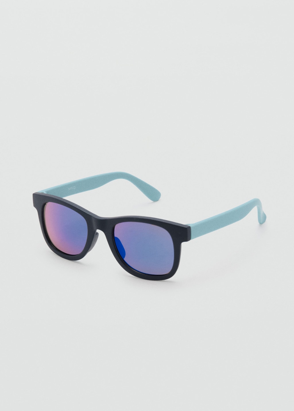 Mango Kids' Square Sunglasses Aqua Green In Blue