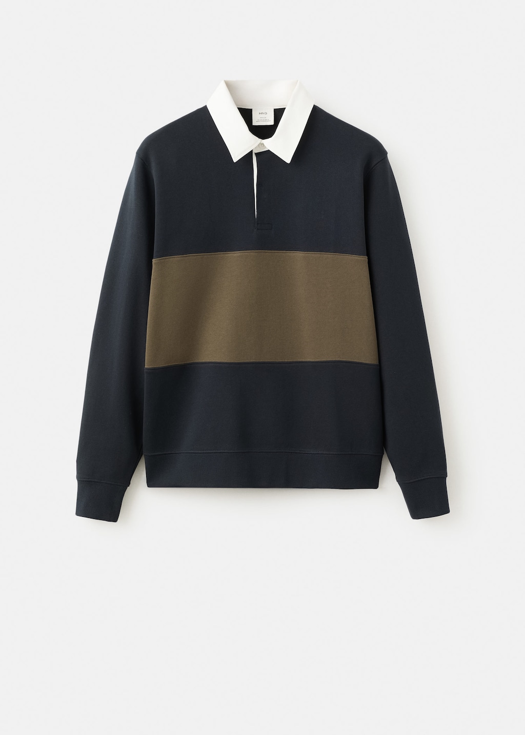 Mango Sweatshirt Peterb Navy In Multi