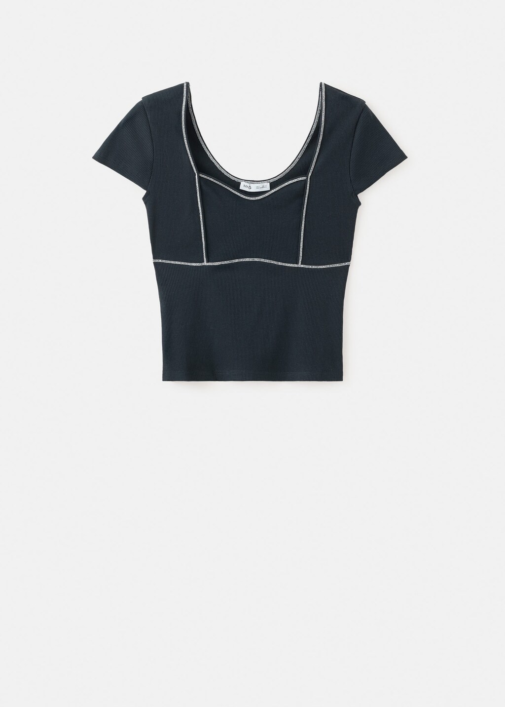 Mango T-shirt Corse Navy In Blue