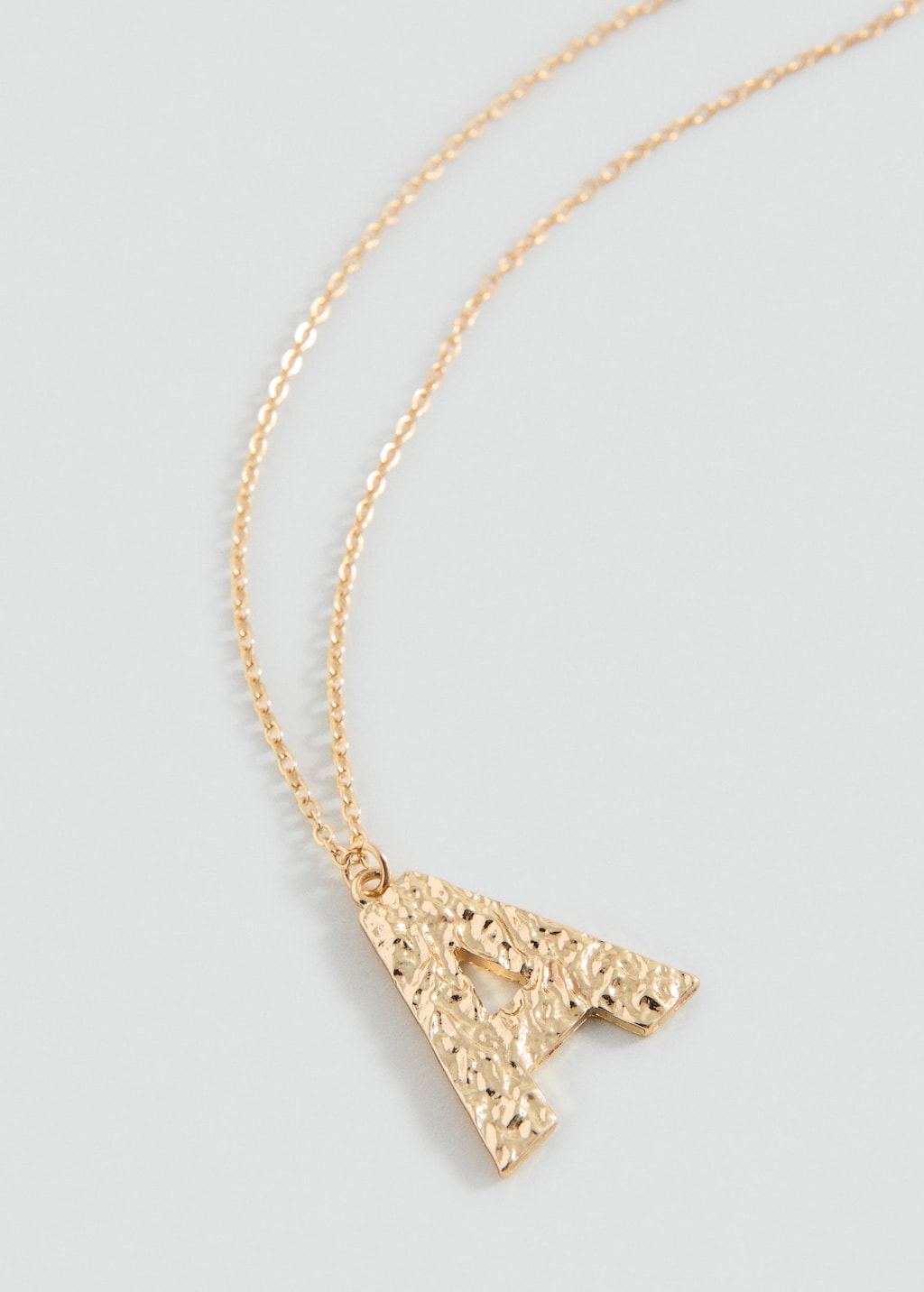 Mango Letter Pendant Necklace Gold