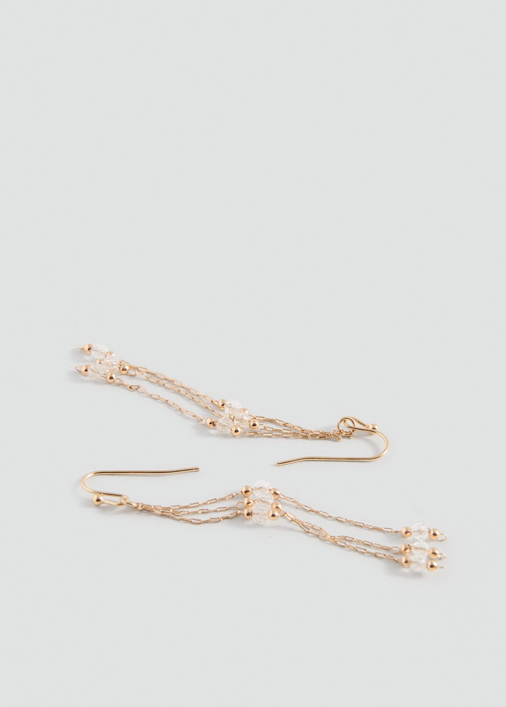 Mango Long Star Earrings Gold