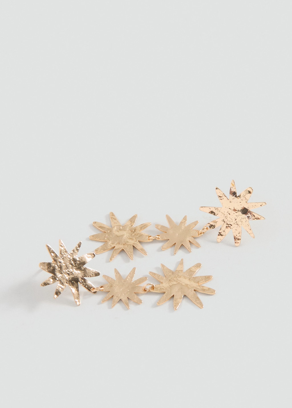 Mango Long Sun Earrings Gold