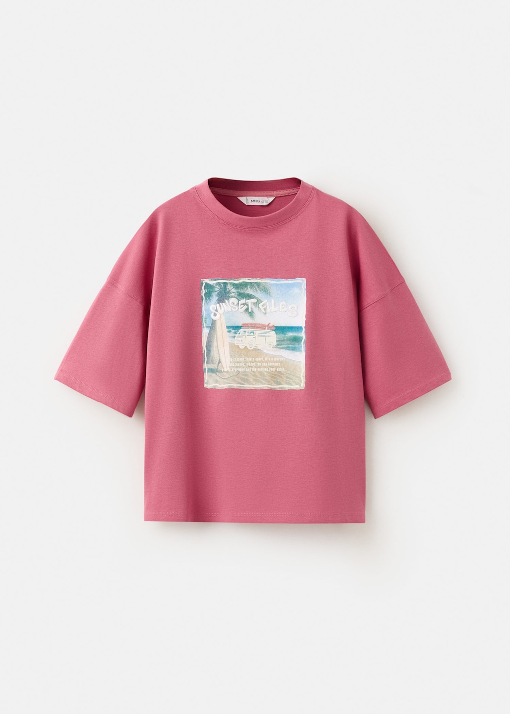 Mango T-shirt Oversize Coton Imprimé Fraise - Enfants - 13-14 Ans -  Kids In Pink