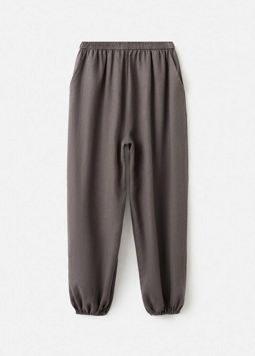 Mango Pantalon Mélange De Lin Balloon Chocolat - Enfants - 9-10 Ans -  Kids In Brown