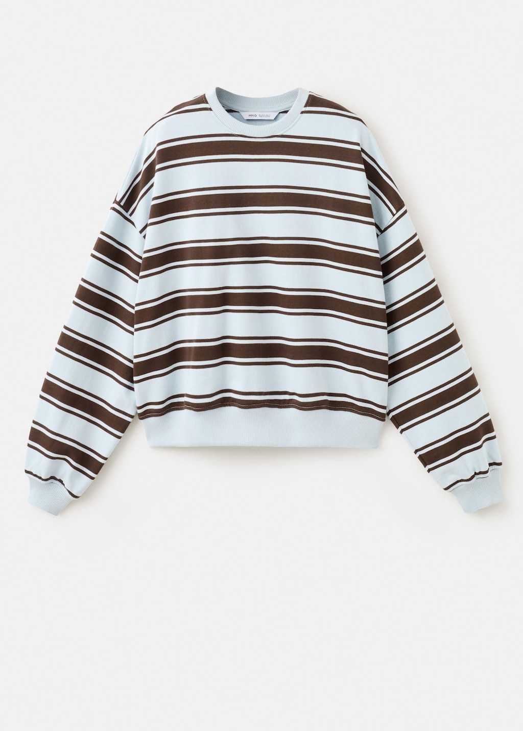Mango Sweat-shirt Rayé Bicolore Bleu - Fille - L -  Teen In Multi