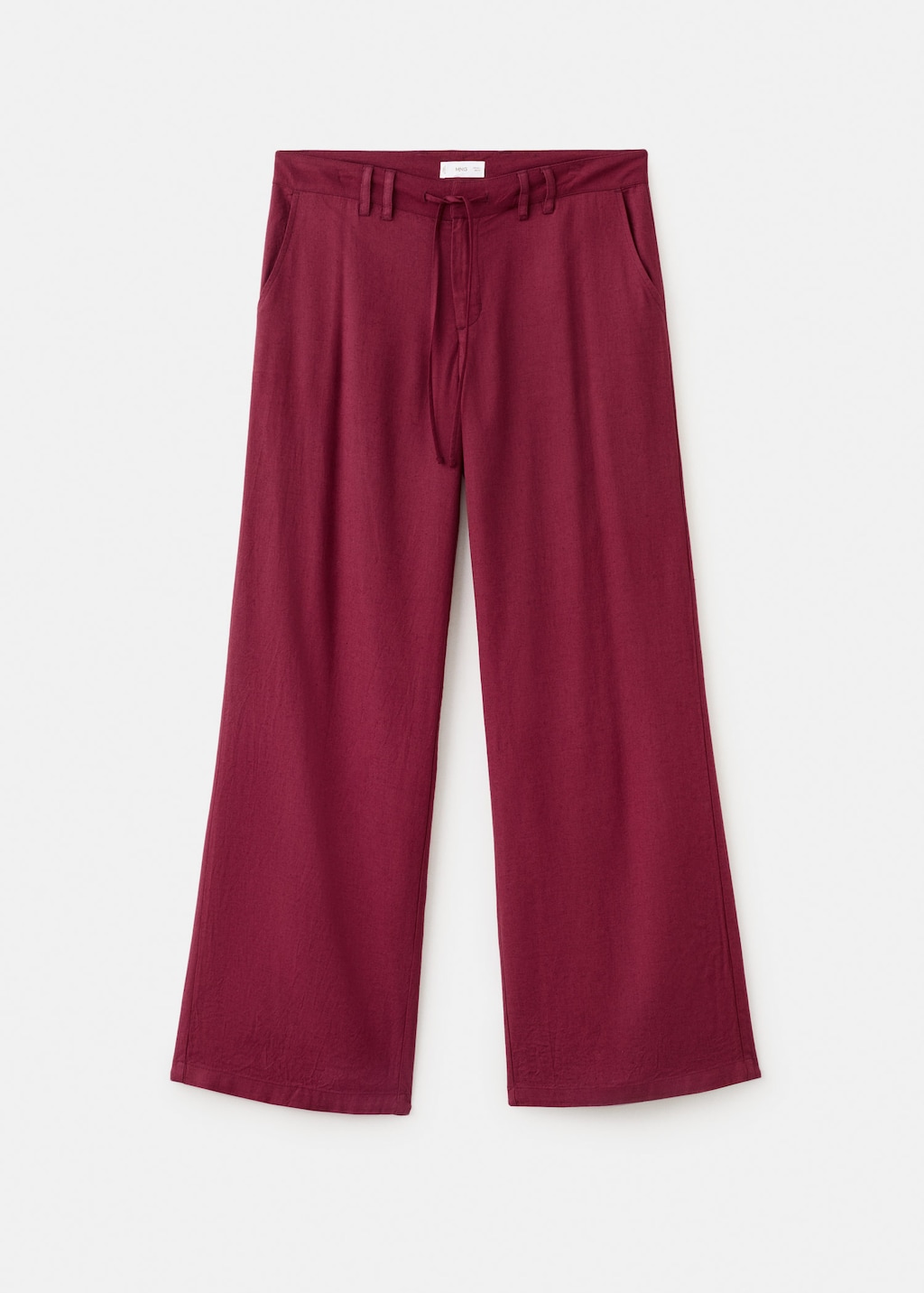 Mango Pantalon Droit Fluide Grenat - Fille - Xl -  Teen In Red