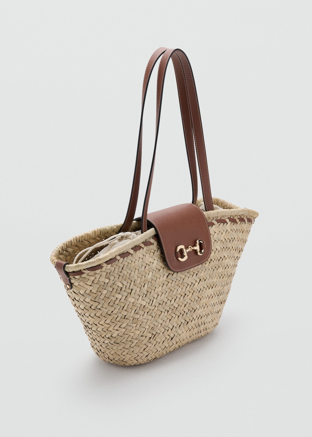 Mango Medium Natural Fiber Basket In Brown