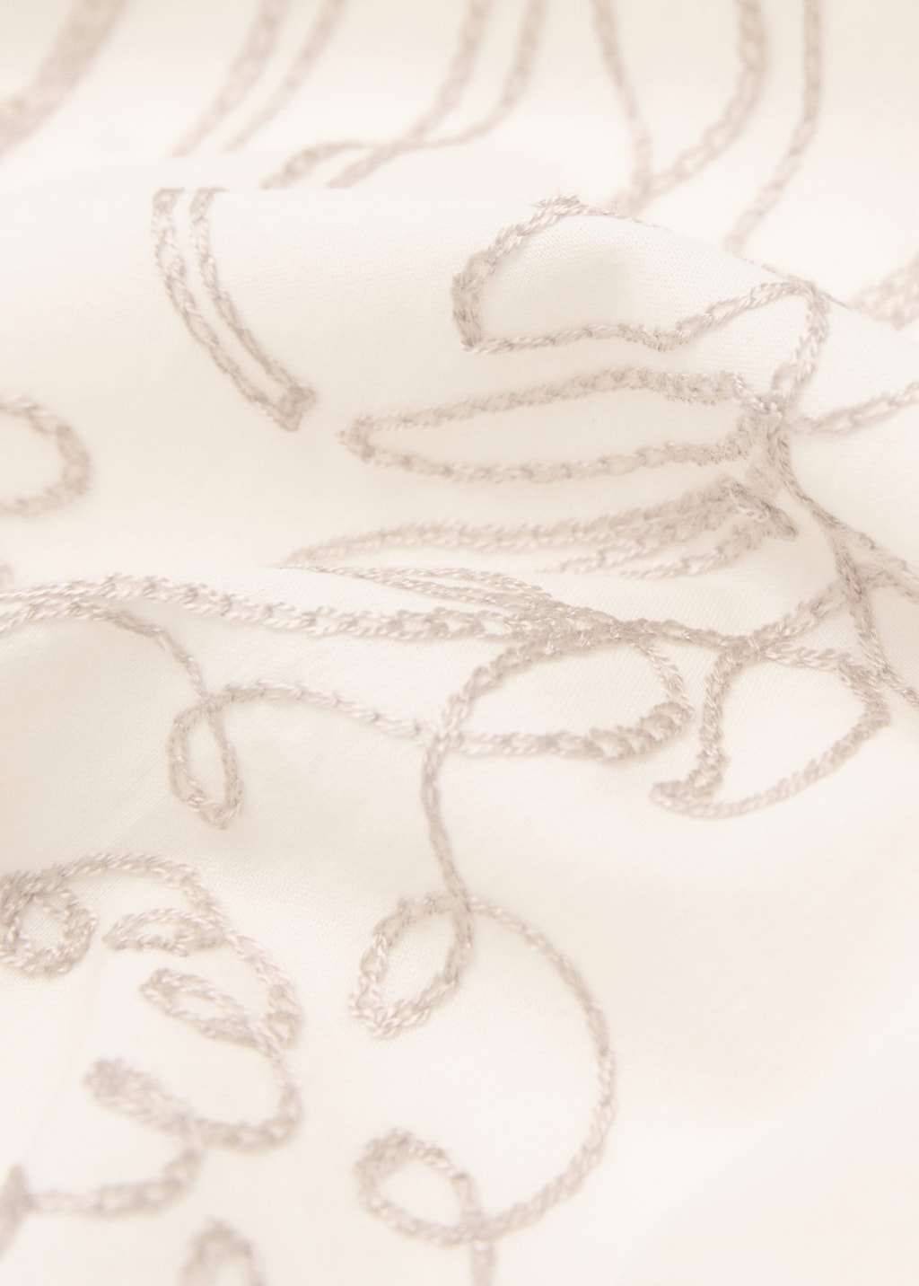 Mango Foulard À Fleurs Écru - Femme - Taille Unique -  In Nude