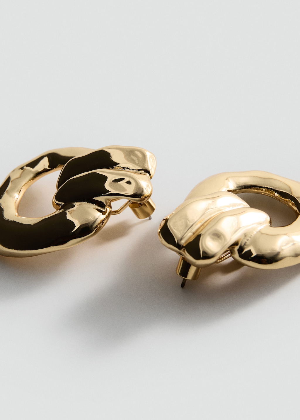 Mango Créoles Relief Or - Femme - Taille Unique -  In Gold