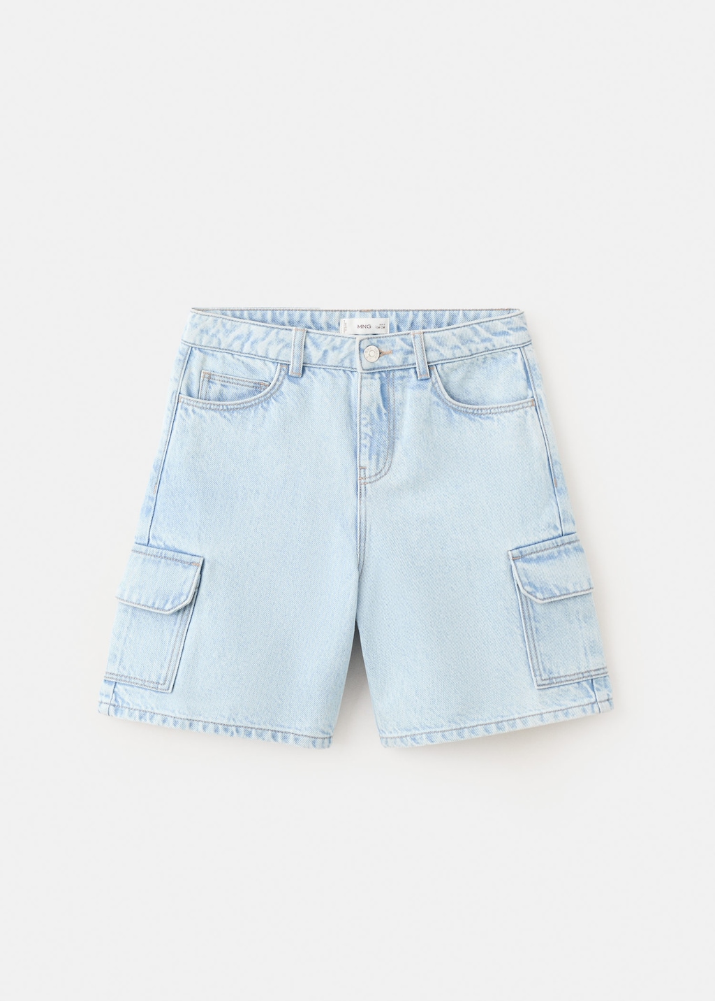 Mango Bermuda En Jean Cargo Bleu Clair - Enfants - 13-14 Ans -  Kids In Blue