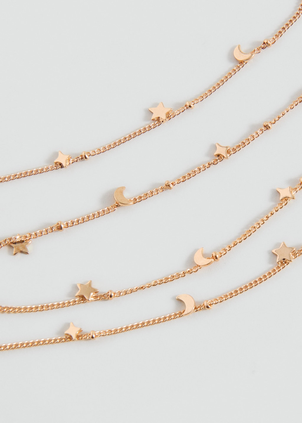 Mango Teen Collier Chaînes Or - Fille - Taille Unique - In Orange