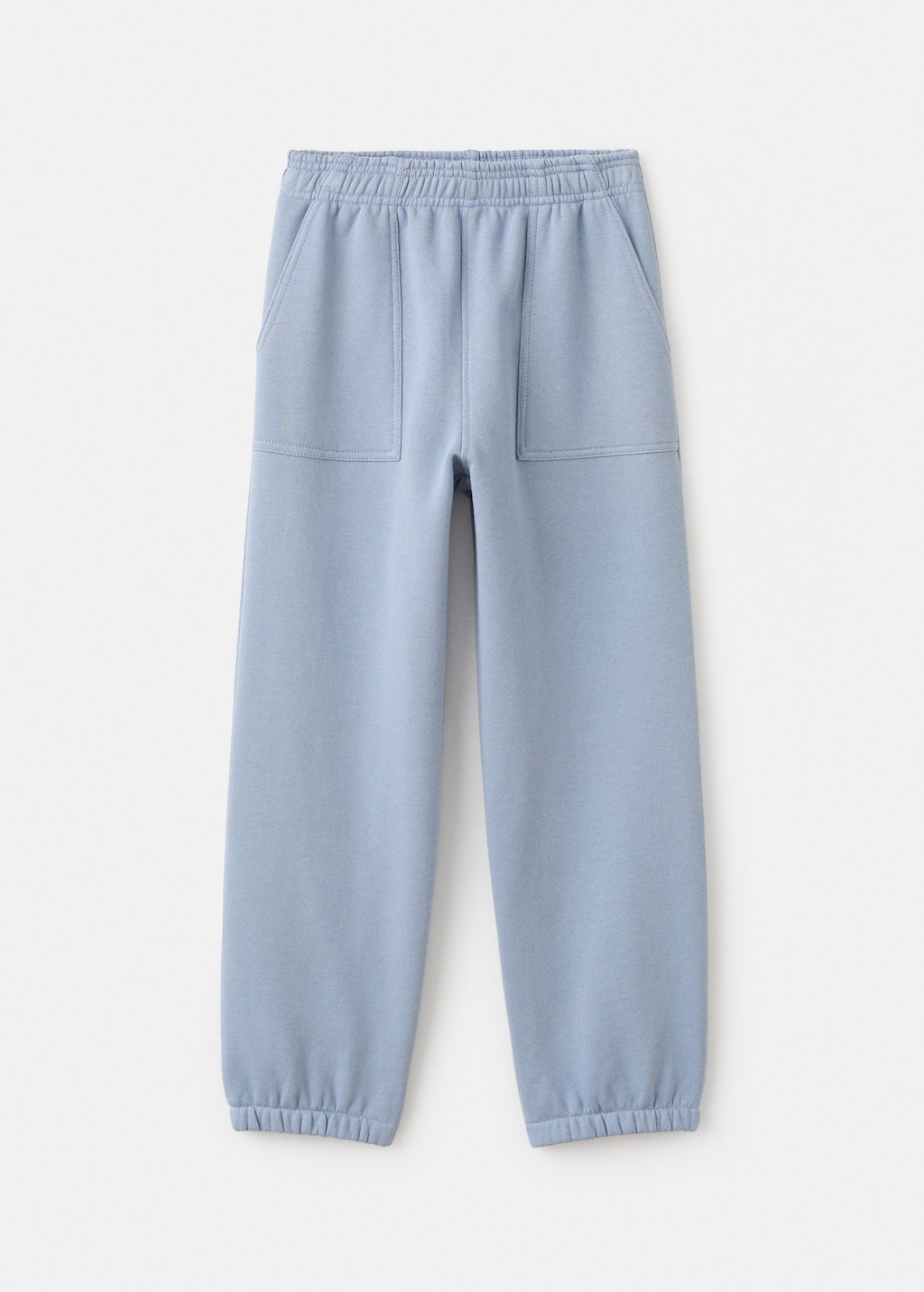 Mango Kids' Cotton Jogger Trousers Blue