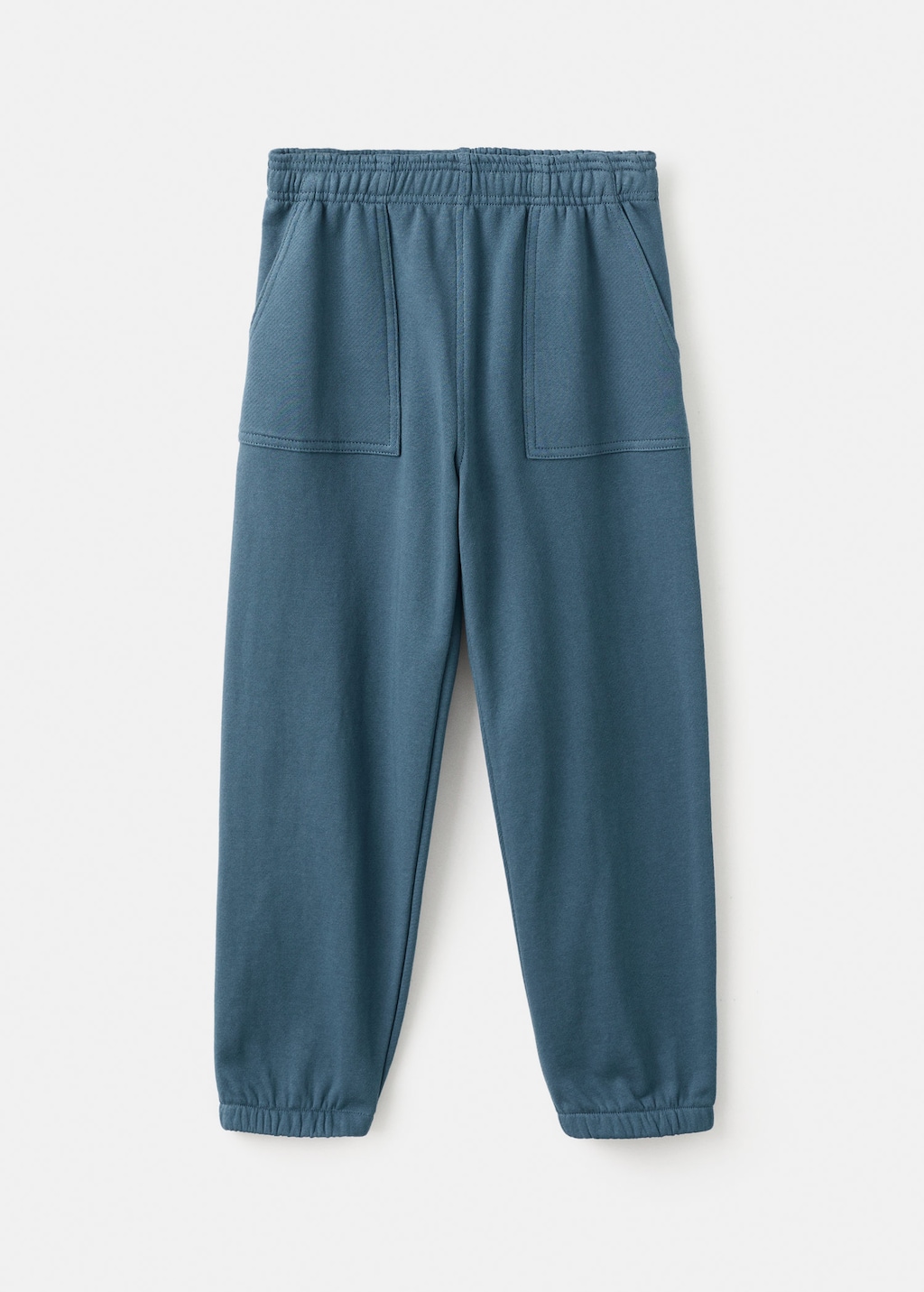 Mango Kids' Cotton Jogger Trousers Night Blue