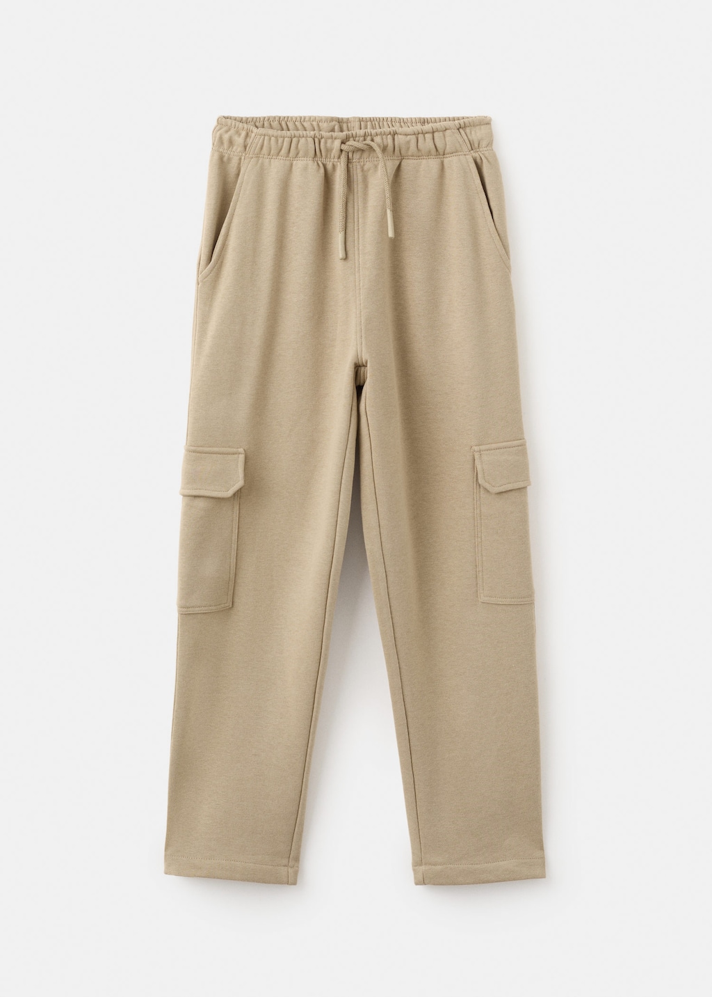 Mango Kids' Cargo Joggers With Drawstring Medium Brown