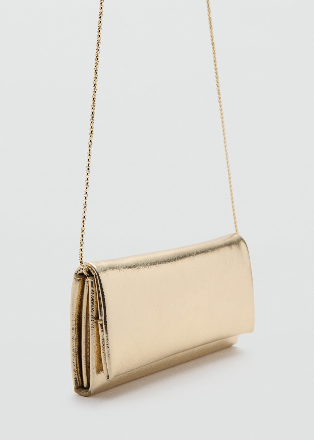 Mango Crossbody Bag With Flap Gold