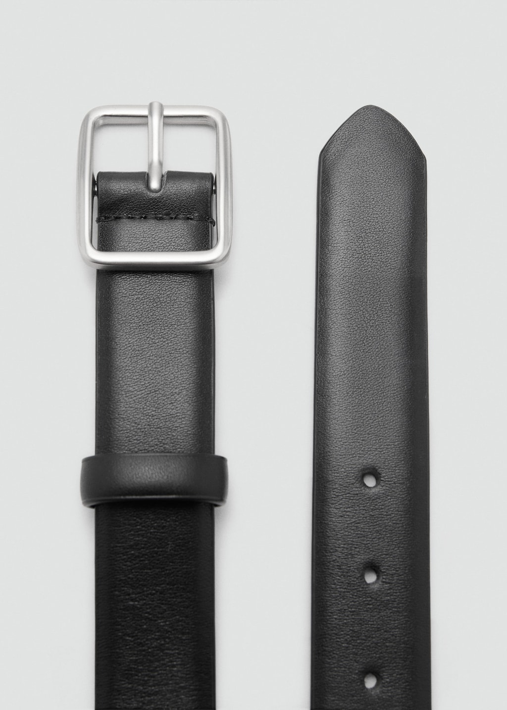 Mango Man Ceinture 100 % Cuir Noir - Homme - 100 -  In Black