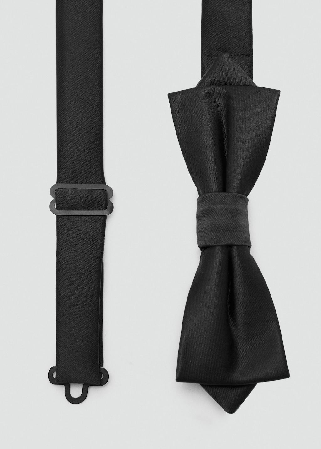 Mango Man Classic Diamond Bow Tie In Black